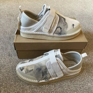 Clarks Originals Men’s TREK TAIYO Off White Camo Suede Shoes Size UK9 crepe Sole - Picture 1 of 15