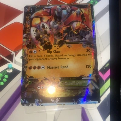 Super Miscut Error Card Groudon EX Holo Card 85/160 XY Primal Clash - Image 1 of 4