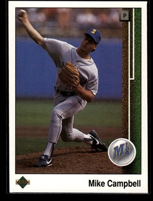 1989 Upper Deck #337 - Mike Campbell - Seattle Mariners Baseball Card - Image 1 of 2