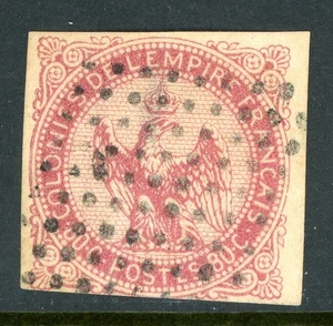 France 1865 Colonies General Issues 80¢ Carmine Rose Scott #6 VFU M499 - Picture 1 of 6