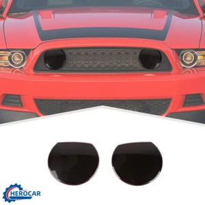 Cubierta protectora de luz de rejilla delantera de coche 2 piezas para Ford Mustang 2010-14 - Imagen 1 de 13