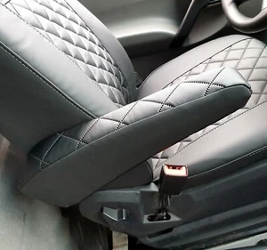 Fundas de asiento a medida para asiento del conductor + 2 reposabrazos aptos para MAN TGE desde 2017 - Imagen 1 de 9