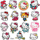 Cat Hellokitty Embroidery Applique Patches Sew Iron On For Kids Clothes Jeans