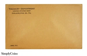 1963 Proof Set Silver Coins US Mint Coin Lot Original Envelope COA MQ - Picture 1 of 4