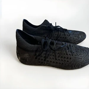PUMA FUTURE 19.1 NETFIT FG/AG BLACK ( SOCCER SHOES/CLEATS) SIZE 8 - Picture 1 of 8