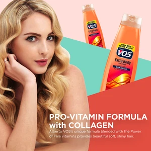 Alberto VO5 Extra Body Volumizing Shampoo with Collagen for All Hair Types, 16.9 - Picture 1 of 6