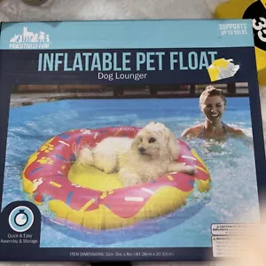 Inflatable Pet Float Dog Lounger--NIB Supports Up To 55 Lbs - Picture 1 of 6