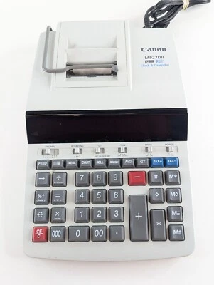 Canon MP27DII Heavy Duty Printing Calculator Adding Machine w/ Clock & Calendar - Image 1 of 4