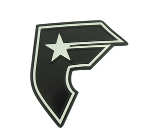 Famous Star and Straps Belt Buckle Initial F Black Plain Diecut Finished  - Picture 1 of 5