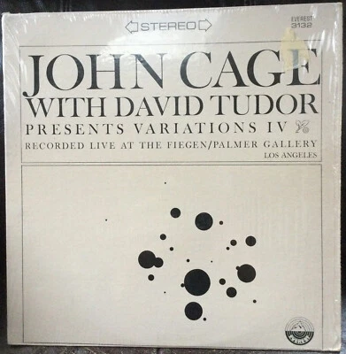 JOHN CAGE Variations IV with David Tudor Recorded Live 1965 LP. Everest 3132 NM Foto 1 de 4