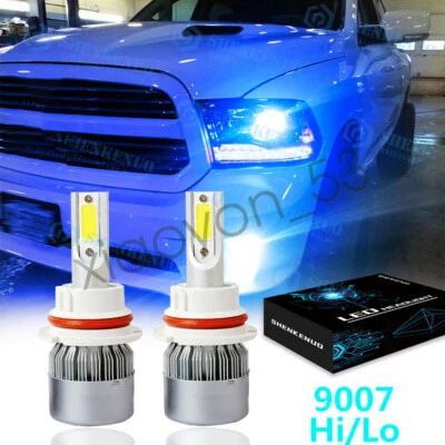 8000K 9007 LED Headlight Bulbs Hi Low Beam for Dodge Ram 1500 2500 3500 02-2005 - Image 1 of 4