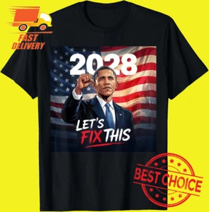 Obama For President 2028 T-Shirt - Picture 1 of 4
