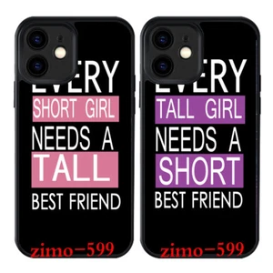 Every Short Girl Needs A Tall Best Friend Couple Case For iPhone 12/12 Pro. - Picture 1 of 5