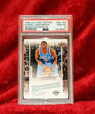 RUSSELL WESTBROOK 2008 UPPER DECK FIRST EDITION RS-RW ROOKIE STANDOUTS PSA 10 🔥 - Image 1 of 2