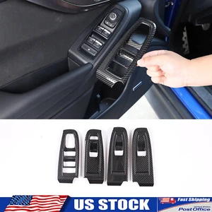 Juego de cubiertas de panel elevador de ventana de fibra de carbono 22-24 Subaru WRX ABS - Imagen 1 de 15