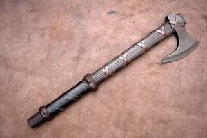 Viking Axe of Ragnar LothBrok Hunting axe with Burnt Ash wood handle Dane Axe - Picture 1 of 6