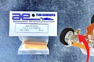 Team Associated RC10 RC 1:10 Shock Body 0.4x1.02 Stroke #6453 FACTORY SEALED - Picture 1 of 3