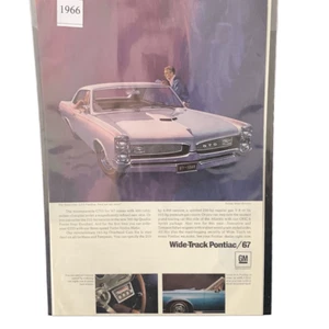 Vintage 1966 Pontiac GTO Hardtop Wide Track Ad As Advertisment - Picture 1 of 4