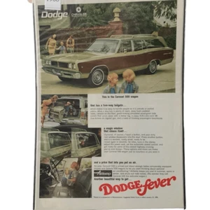 Vintage 1968 Dodge Coronet 500 Dodge Fever Ad Advertisement - Picture 1 of 4