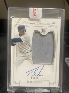 2015 National Treasures Jorge Soler Autograph & Patch Rookie Card /99 - Picture 1 of 4