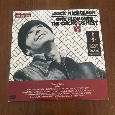 One Flew Over The Cuckoo's Nest Laserdisc Movie,  Jack Nicholson Very Good Cond. - Image 1 of 3