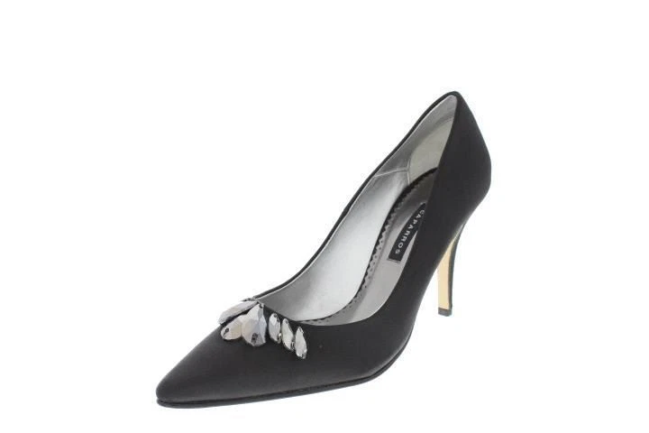 全新 CAPARROS 女式晚间面料高跟鞋尖头正装鞋 8 M 码  — 第 1/1 张图片