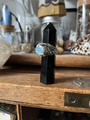 Bloodmilk  Ring Swan Song Size 7,5 Labradorite - Bild 1 von 4