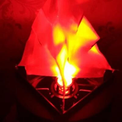 LED Fake Flame Light Fire Torch Light 3D Effect Lamp Party Club Home Decor - Image 1 of 4
