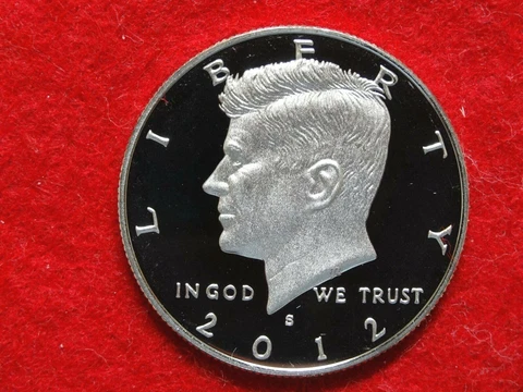 2012 S KENNEDY PROOF  CLAD HALF DOLLAR. ITEM #33R Cover