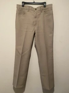 Vintage Levi's Pleated Beige Stretch Pants Black Tab Made USA Men's 38x31. - Picture 1 of 9