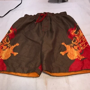 Speedo Boys' Redondo Volley Swim Shorts, Large 28" waist  Dragon Flames - Picture 1 of 4