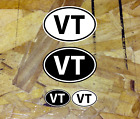 VT Vermont Oval Sticker Vinyl State Vehicle Window Stickers Car Bumper Decal 4ea