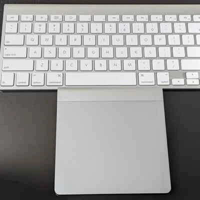 Combo Apple Wireless Keyboard A1314+Wireless Multitouch Bluetooth Trackpad A1339 - Image 1 of 4