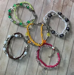 Job Lot Collection of Handmade Beaded Bracelets (5 Bracelets) - Picture 1 of 3