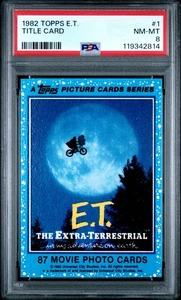 🌌1982 Topps ET E.T. The Extra Terrestrial #1 Title Card🚀 PSA 8 NM/MINT Iconic - Bild 1 von 2