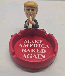 Donald Trump Make America Baked Again Ashtray Funny Rolling MAGA Novelty  - Picture 1 of 6