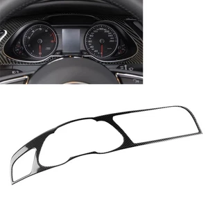 LHD Carbon Fiber Look Console Instrument Panel Cover Trim For Audi A4 B8 RS4 S4 - Picture 1 of 12
