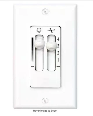 Progress Lighting AirPro Ceiling Fan Speed and Lighting Switch - Image 1 of 2