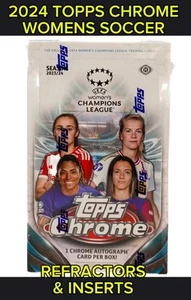 2023-24 Topps Chrome UEFA Women's Soccer Refractors & Inserts Pick Your Card - Picture 1 of 154