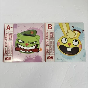 2 NEW Happy Tree Friends Blood Sample A- B DVD Cuddles Flippy (2005) Sealed Lot - Picture 1 of 5