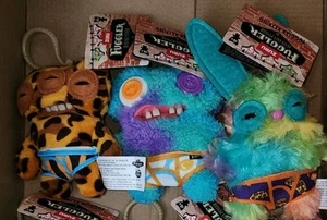Fuggler Keyring Clip On Bag. BUNDLE (3) Plush Funny Ugly Monster Key Ring Chain - Picture 1 of 1