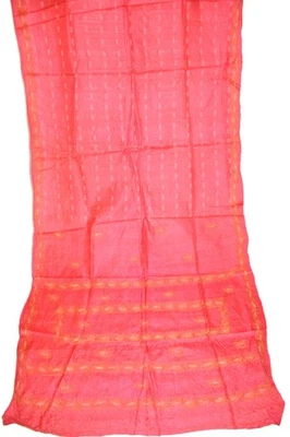 Saris de diseño tradicional cachemir lentejuelas bordado trabajo rojo pura seda sari Foto 1 de 4