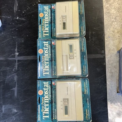 QTY 3 7911 Emerson White Wall Thermostat Heat/Cool  Non Programmable Heat Pump - Image 1 of 3