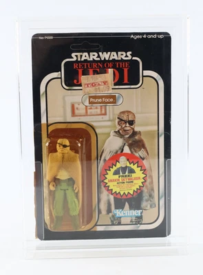 Prune Face 1983 Star Wars El Retorno del Jedi Unpunch 77 Back Anakin Oferta y Estuche Foto 1 de 4
