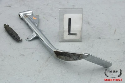 Harley Sportster 883 2007 patada lateral personalizada Jiffy pierna de pie con resorte cromado Foto 1 de 4