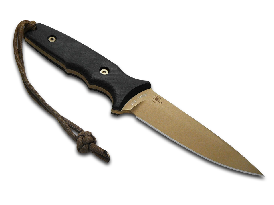 Cuchillo Spartan Blades Harsey TT Hoja Fija SB43DEBKNLTN Negro Micarta Tierra Oscura Foto 1 de 2