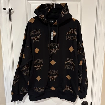 MCM x Phenomenon P + M Big Visetos 黑色干邑连帽衫男式 L 码全新 650 美元 — 第 1/4 张图片