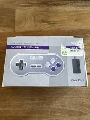 8Bitdo SN30 Wireless Gamepad 2.4G for SNES Classic  Edition (Lightly Used) - Image 1 of 4