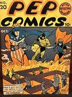 PEP COMICS 20 (1941) HANGMAN & SHIELD Anti-Nazi Cover—Hell Under The Swastika