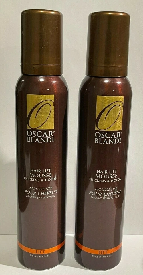 Lot Of 2 Oscar Blandi Hair LIFT Thickens & Holds Mousse - 6.3 oz each - Image 1 of 1